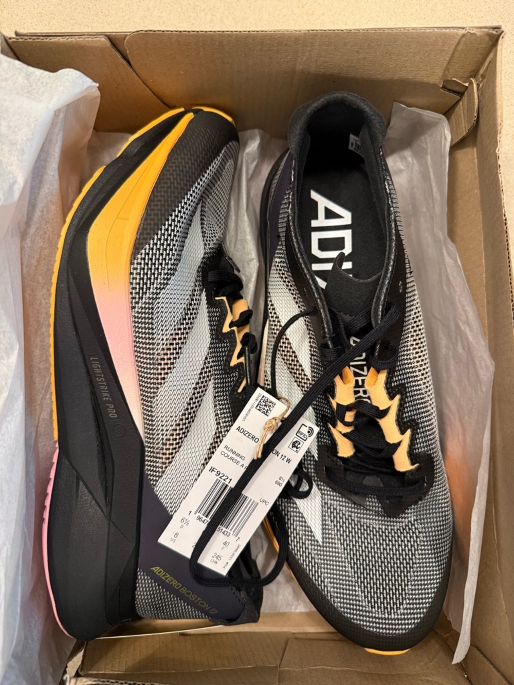 Adidas Adizero Boston 12 W Running Shoes - US 8